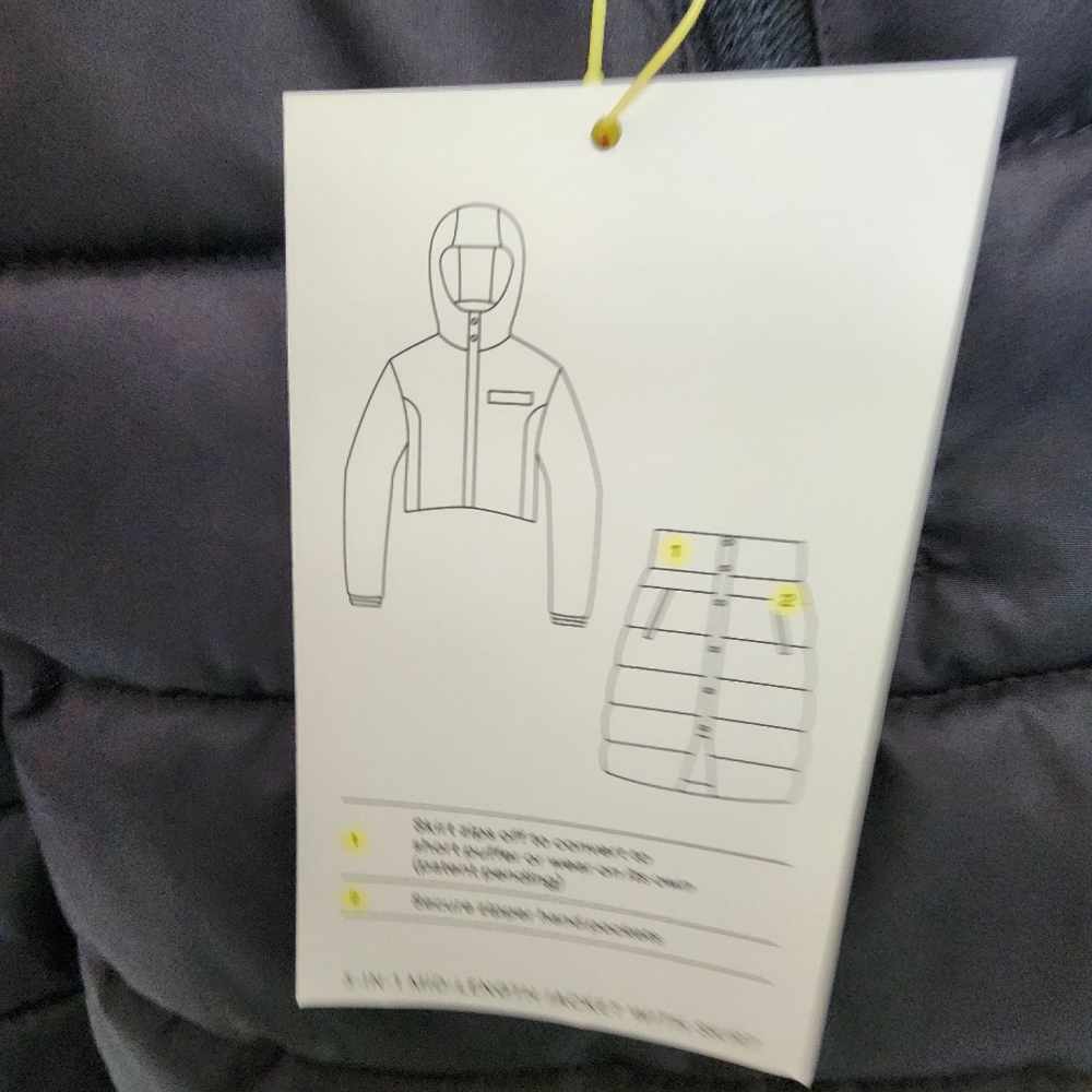 NWT All In Motion 3 In 1 Mid Length Jacket With skirt & Hood - Picture 9 of 11